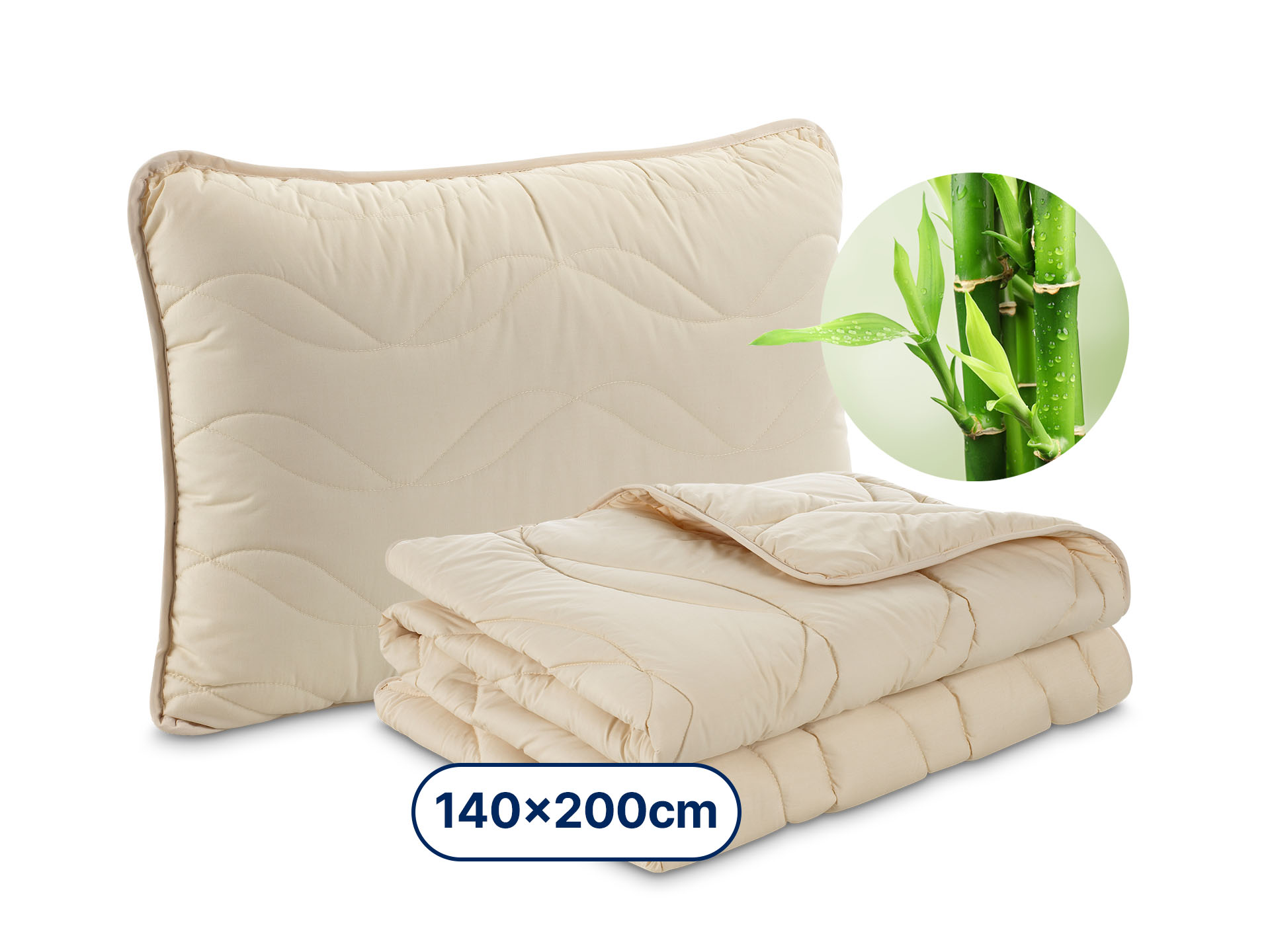 Dormeo Bambusz párna classic (50x70 cm) + Bamboo paplan (140x200 cm) 50х70 см